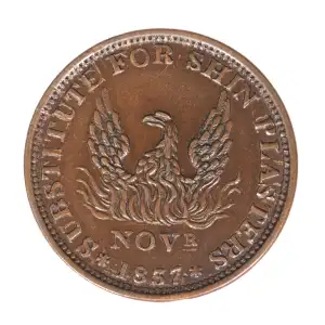 Private Tokens -Hard Times Tokens (1832-1844)-Not One Cent Copper (2)