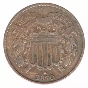 Two cent pieces-Two cent pieces 1864-73 -Copper