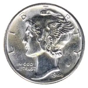 Dimes---Winged Liberty Head or Mercury 1916-1945 -Silver- 1 Dime (2)