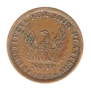 Private Tokens -Hard Times Tokens (1832-1844)-Phoenix May Tenth Copper