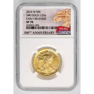 2016 24K GOLD 1/2oz EARLY RELEASES (3)
