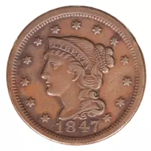 Large Cents - Braided Hair Cent (1839-1857)