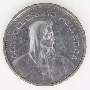 SWITZERLAND Silver 5 FRANCS