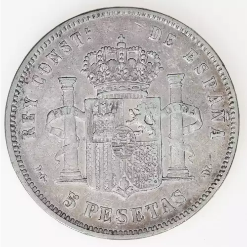 SPAIN Silver 5 PESETAS (2)