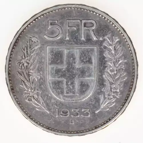 SWITZERLAND Silver 5 FRANCS (2)