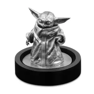 The Child Grogu Baby Yoda Star Wars Miniature Statue 150 gram Silver Coin (4)