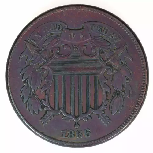 Two cent pieces-Two cent pieces 1864-73 -Copper