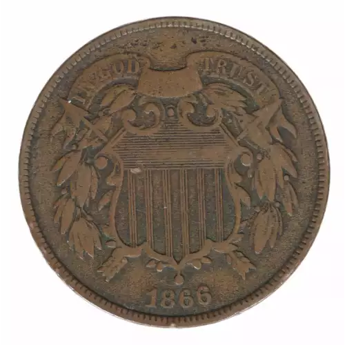 Two cent pieces-Two cent pieces 1864-73 -Copper