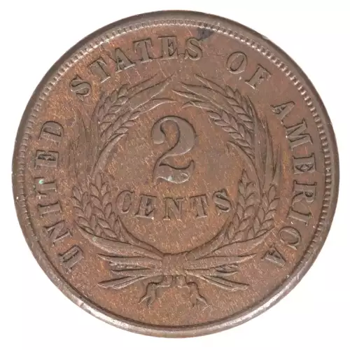 Two cent pieces-Two cent pieces 1864-73 -Copper