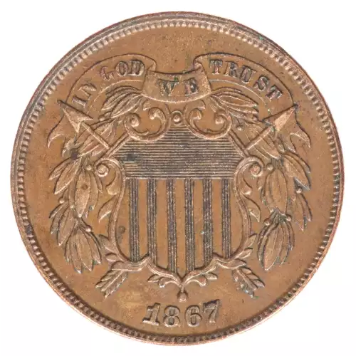 Two cent pieces-Two cent pieces 1864-73 -Copper