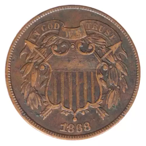 Two cent pieces-Two cent pieces 1864-73 -Copper (2)