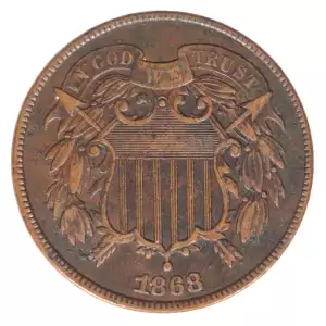 Two cent pieces-Two cent pieces 1864-73 -Copper (2)