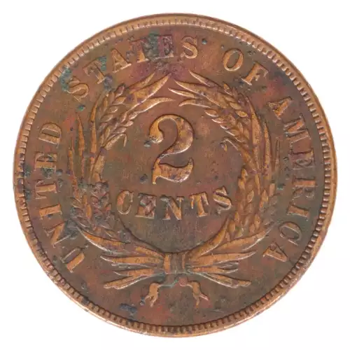 Two cent pieces-Two cent pieces 1864-73 -Copper