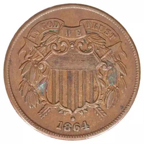 Two cent pieces-Two cent pieces 1864-73 -Copper