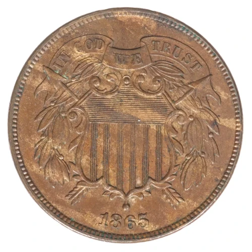 Two cent pieces-Two cent pieces 1864-73 -Copper