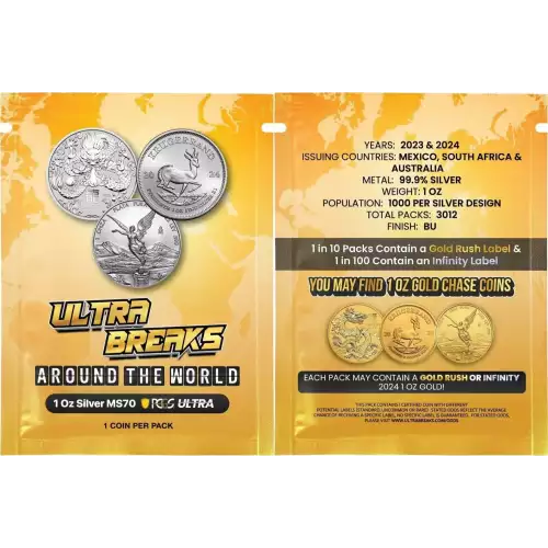 UltraBreaks Around The World: Featuring 1 Oz Silver MS70 & Gold Chase Coins