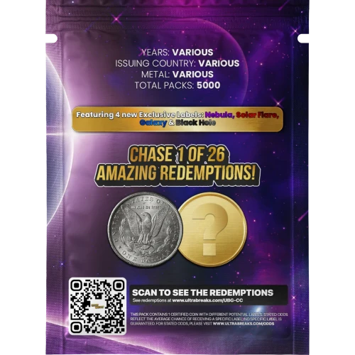 Ultrabreaks GO! Cosmic Chase Graded Coin Mystery Pack (2)