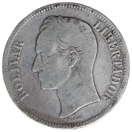 Venezuela Silver 5 BOLIVARES (Gram 25) (2)