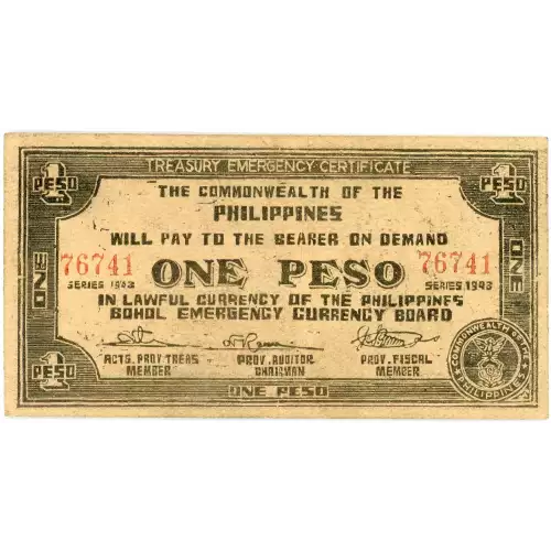 World War II Philippines Guerilla Currency