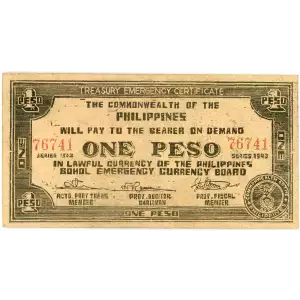 World War II Philippines Guerilla Currency