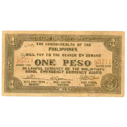 World War II Philippines Guerilla Currency