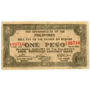 World War II Philippines Guerilla Currency