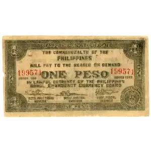 World War II Philippines Guerilla Currency