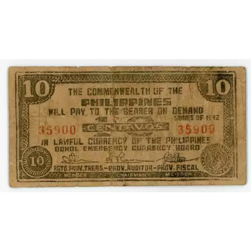 World War II Philippines Guerilla Currency