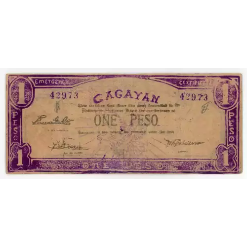 World War II Philippines Guerilla Currency