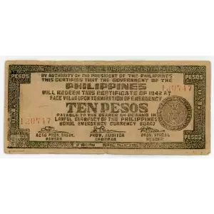 World War II Philippines Guerilla Currency