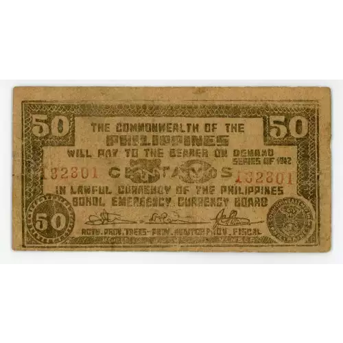 World War II Philippines Guerilla Currency